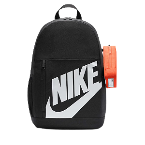 Mochila Nike Unissex Elemental  Preta  20 L + Estojo Laranja - HJ4186010