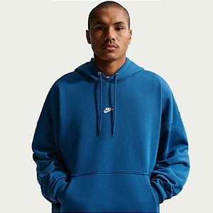 Moletom Nike Masculino Club Hoodie - Azul IF0745476
