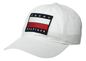 Boné Masculino Tommy Hilfiger "Plaquinha" - Branco
