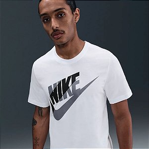 Camiseta  Masculina Nike Air Block Sportswear - Branca