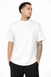 Camiseta  Masculina   Oversize M Basic Boxy Fit  - Branco Off White