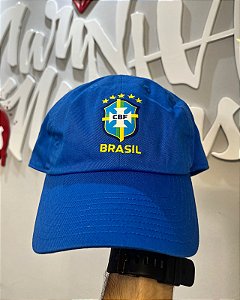 Boné Nike Masculino Seleção Brasileira Estrelas do Penta-Azul IB0172