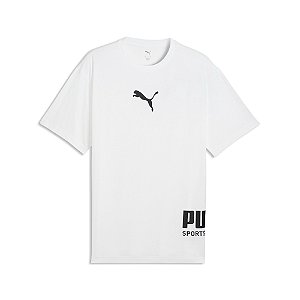 Camiseta Puma Masculina Sport Relaxed- Branca 69216902