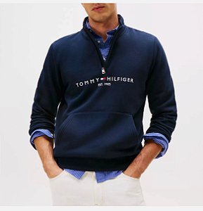 Moletom Tommy Hilfiger Masculino-Azul Marinho VB08229307