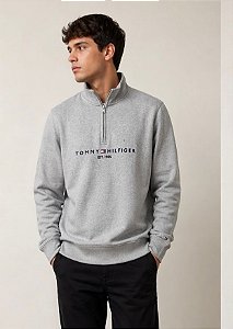 Moletom  Tommy Hilfiger Masculino-cinza VB08229307
