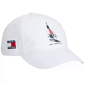 Boné Tommy Hilfiger Masculino USA-Branco AMI4645100Y