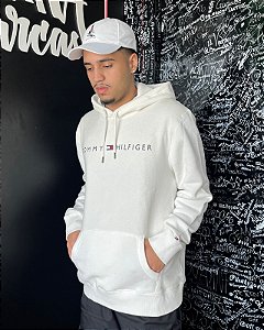 Moletom Masculino Tommy Hilfiger - Branco  TH76490