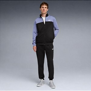 Agasalho Puma Masculino Poly Colorblock Cinza/Preto