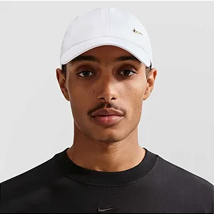 Boné Nike Club CB MTSWSH - Branco e Dourado