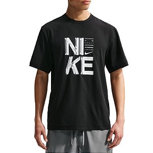 Camiseta Nike Dri-FIT Hyverse GFX Fill Short-Sleeve Tee Preta - IF2778