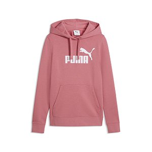 Moletom Feminino  Puma Ess No. 1 Logo com Capuz -Rosa 682391