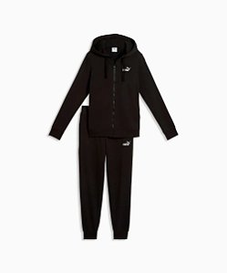 Agasalho Feminino Puma Hooded Sweat-Preto 190201