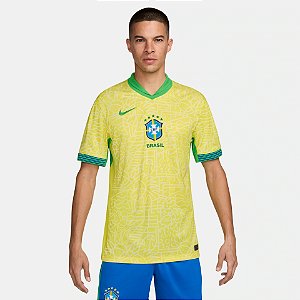 Camiseta Nike Masculina Seleção Brasileira-Amarela FJ4284