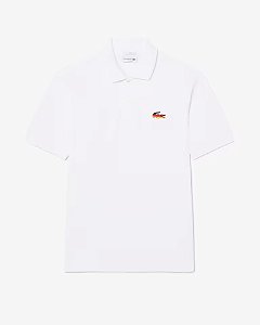 Polo Masculina Lacoste Edição Alemanha-Branca PH5052