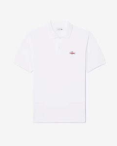 Polo Masculina Lacoste Edição Inglaterra-Branca PH5030