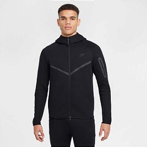 Moletom Nike Masculino Sportswear Tech Fleece-Preto HV0949