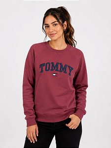 Moletom Tommy Hilfiger Unissex-Vinho XM063