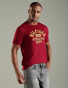Camiseta Masculina Tommy Hilfiger-Vinho  XM05718