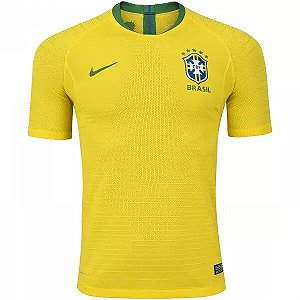 Camiseta Masculina Nike Seleção Brasileira Versão Jogador (corte justo) - Amarela CD7969
