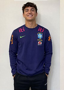 Moletom Nike Masculino Seleção Brasileira-Preto FJ9751