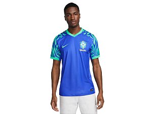 Camiseta Nike Masculina Seleção Brasileira (Corte Justo) -Azul  DR3341