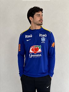 Manga Longa Nike Seleção Brasileira-Azul Marinho FZ9718