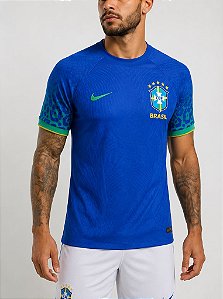 Camiseta Nike Masculina Seleção Brasileira Versão Jogador -Azul DM9680
