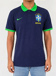 Polo Nike Masculina Seleção Brasileira-Azul Marinho DV1801