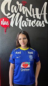 Camiseta Nike Feminina Seleção Brasileira - Azul Marinho FZ9717