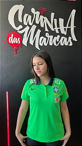 Polo Nike Feminina Seleção Brasileira - Verde DV1812