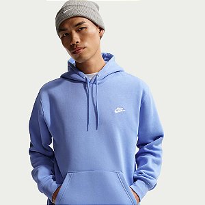 Blusão Masculino Nike Club Hoodie-Azul FN3859