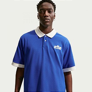 Polo Masculina Nike Club- Azul  IF0723480