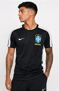 Camiseta Nike Masculina Seleção Brasileira-Preta HO240507CSS