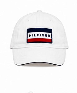 Boné Masculino Tommy Hilfiger "Plaquinha"-Branco
