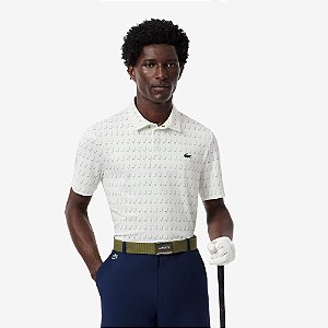 Polo Lacoste Sport Masculina Regular Fit- Branca DH5175