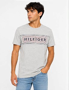 Camiseta Tommy Hilfiger Masculina-Cinza 78JA202