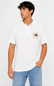 Polo Tommy Hilfiger Masculina-Branca 78J6833