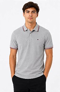 Polo Tommy Hilfiger Masculina-Cinza 78B2300