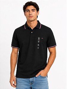 Polo Tommy Hilfiger Masculina-Preta 78B2300