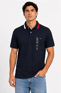 Polo Tommy Hilfiger Masculina-Azul Marinho 78JA740