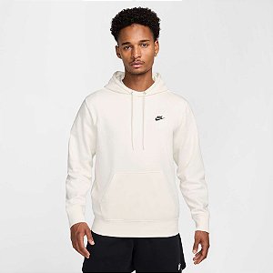 Moletom Masculino Nike Club Hoodie-Off White FN3866133