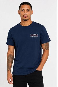 Camiseta Tommy Hilfiger Masculina-Azul Marinho MW42374