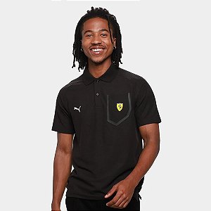 Polo Puma  Masculino Scuderia Ferrari Tech-Preta 637014