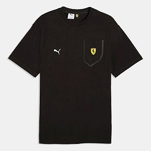 Camiseta Puma Masculina Ferrari Tech -Preta 636997 001