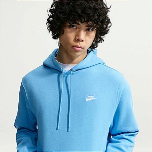 Moletom Masculino Nike Club Fleece-Azul FN38594