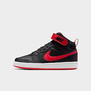 Tênis Unissex Nike Court Borough Mid 2-Preto/Vermelho CD7782018
