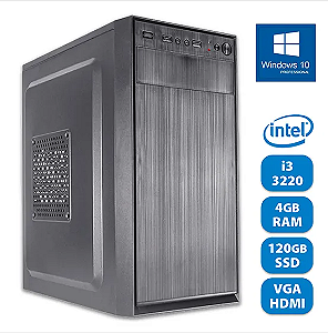 COMPUTADOR INTEL CORE I3 3220 4GB RAM SSD 120GB WINDOWS 10 PRO TRIAL - INTEL