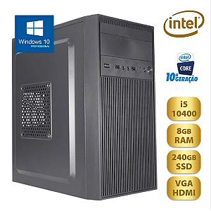 COMPUTADOR INTEL CORE I5 10400 8GB RAM SSD 240GB WINDOWS 10 PRO - INTEL