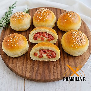 MINI PÃO DE BATATA C/ CALABRESA E REQUEIJÃO 1KG