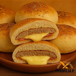 HAMBURGÃO PRESUNTO E QUEIJO
